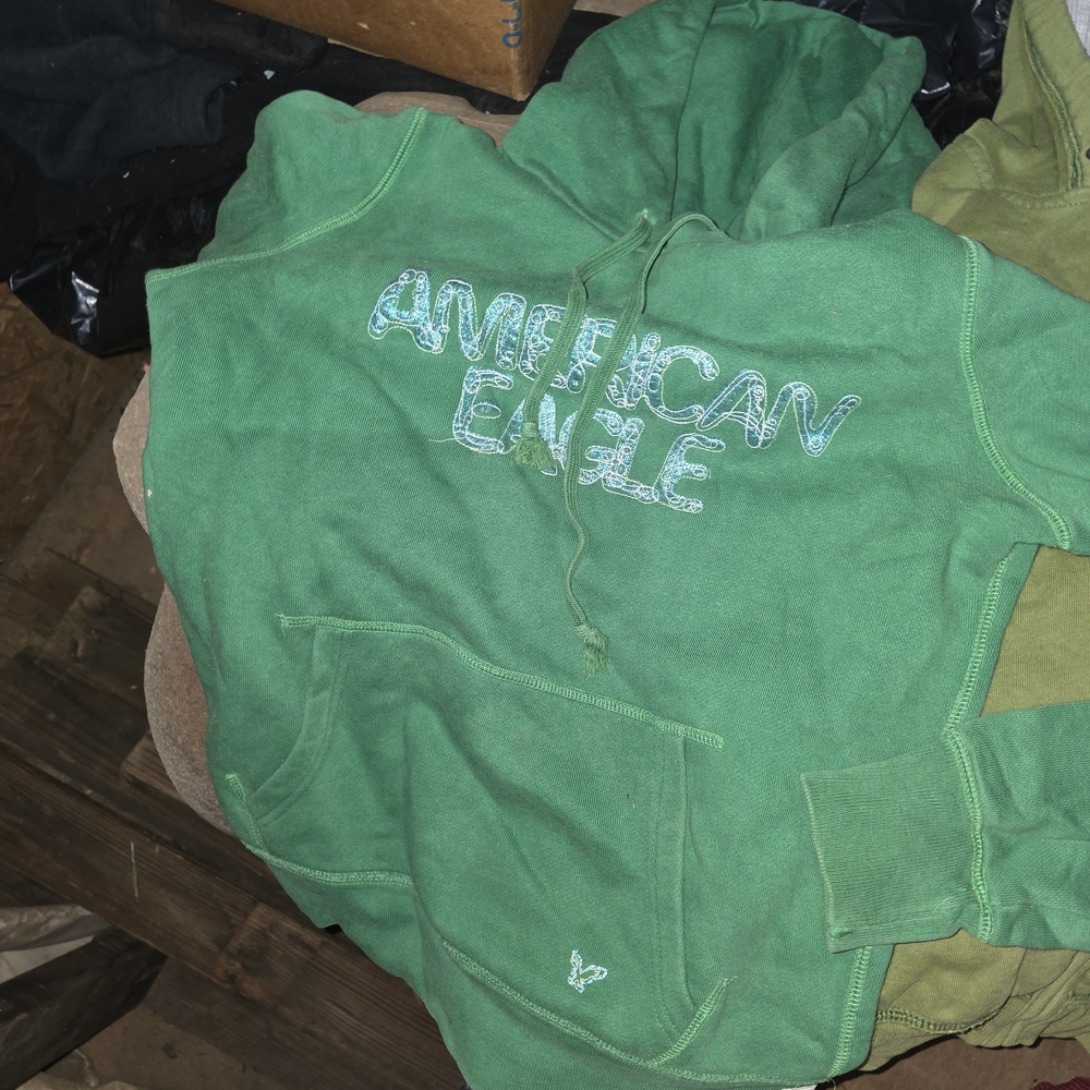 American Eagle Outfitters Vibrant Green Hoodie  & Abercrombie And Fitch... - Picture 3 of 9